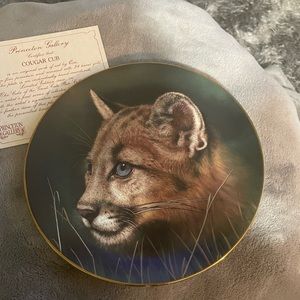 COUGAR CUB PRINCETON GALLERIES COLLECTORS PLATE